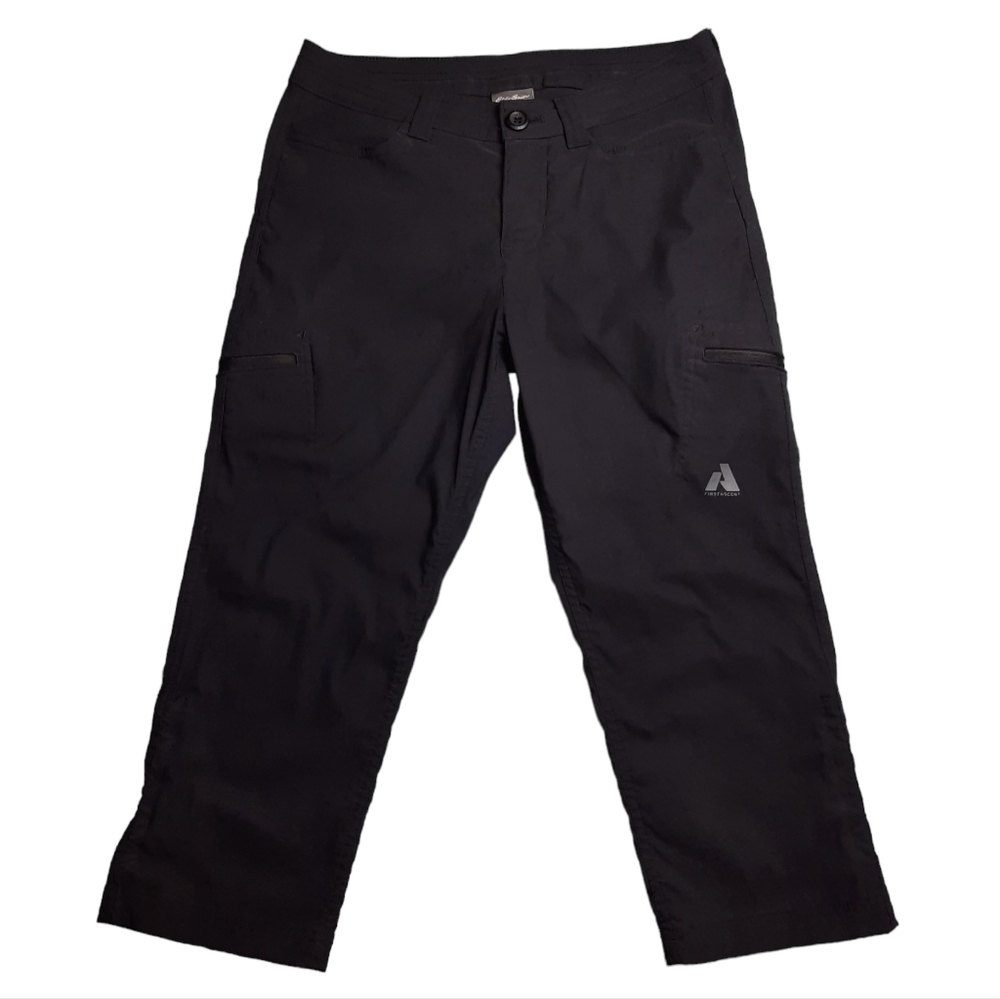 Eddie Bauer First Ascent Black Adventure Crop Pant SZ 2 - Picture 14 of 14